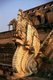 Thailand: Naga (mythical snake) at the foot of the main great chedi, Wat Chedi Luang, Chiang Mai, northern Thailand